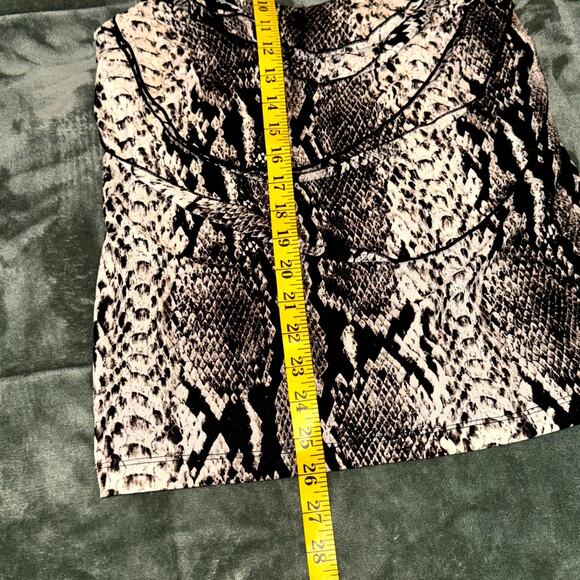 Worthington Halter Top Womens Small Brown Nylon Snake Print Sleeveless Y2K 2000s - Picture 6 of 8